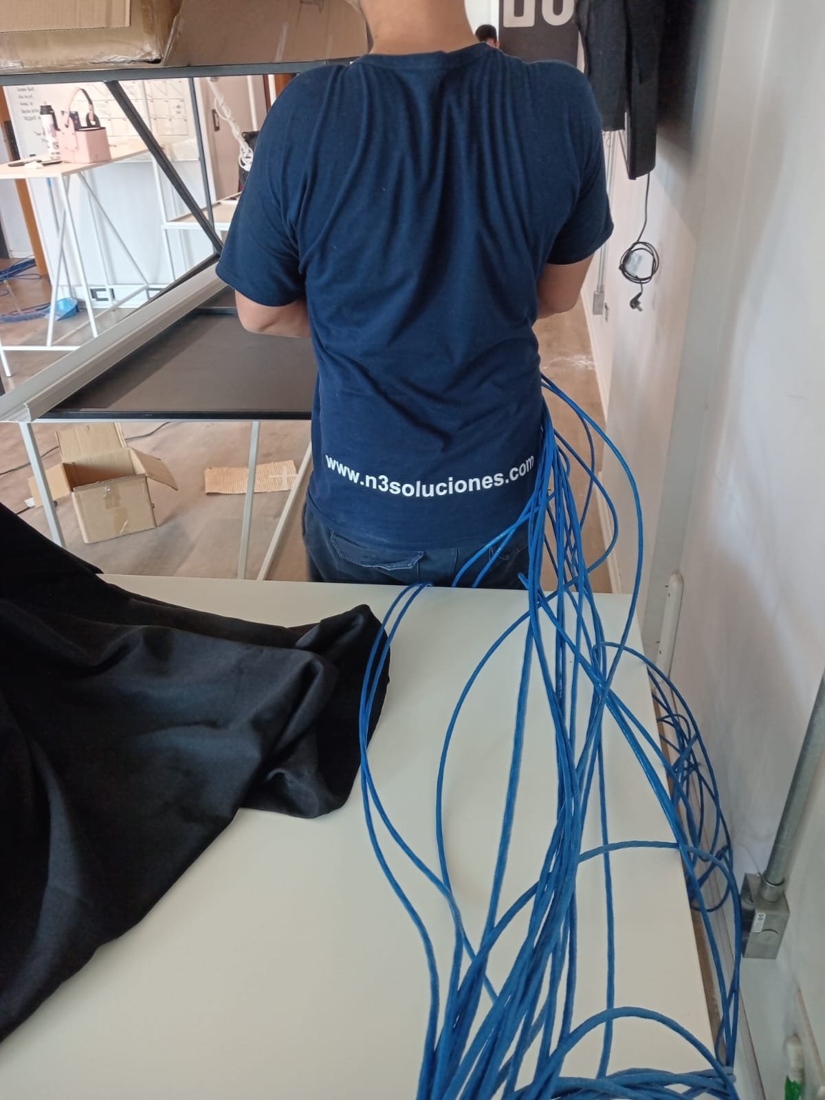Instalación de cableado estructurado para red LAN empresarial